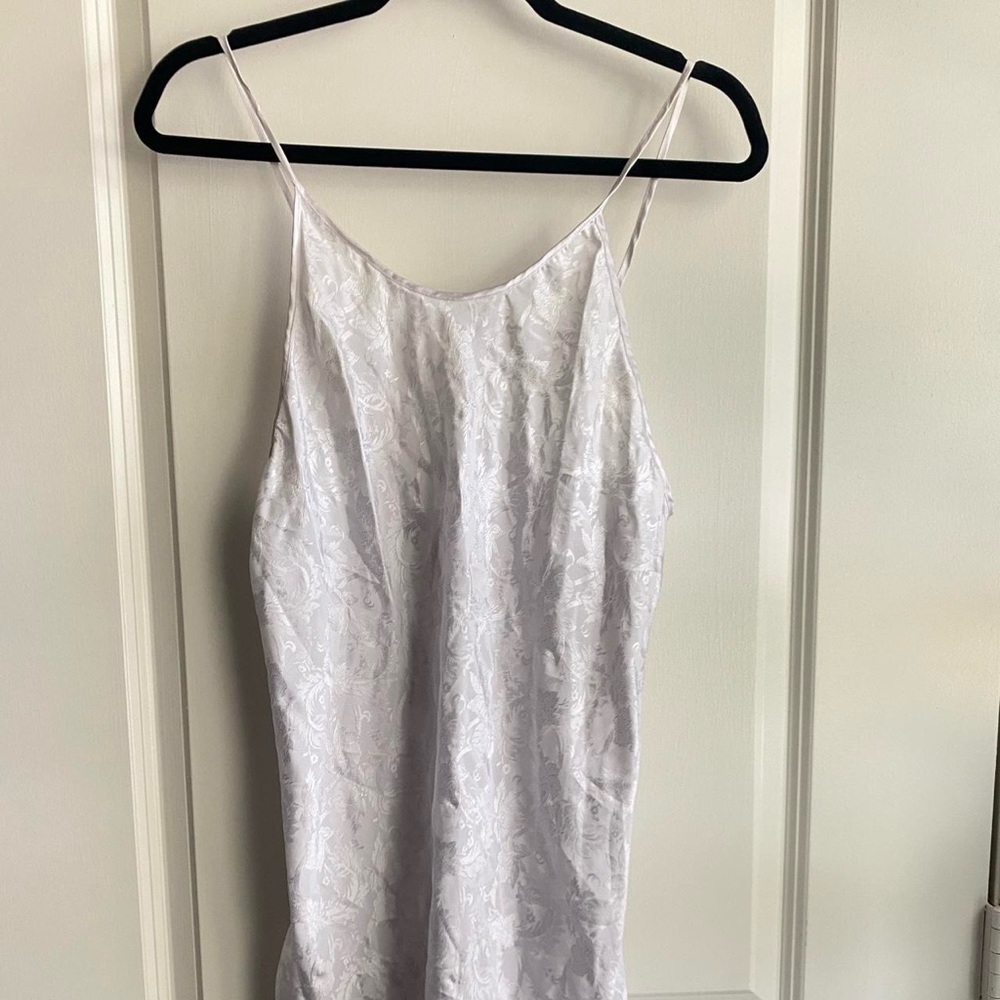 white vintage slip dress